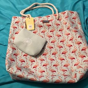 NWT CARIBBEAN JOE HANDBAG /ATTACHED BAG/KEY TAG#27